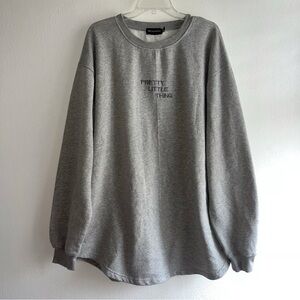 RARE PrettyLittleThing Grey Sweatshirt Size: 12
